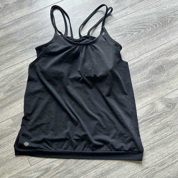 Athleta Black Strappy Tank Top - Picture 3 of 7